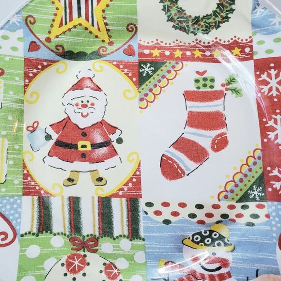 Christmas Holiday Theme Glass Serving Plate - Picture 3 of 9